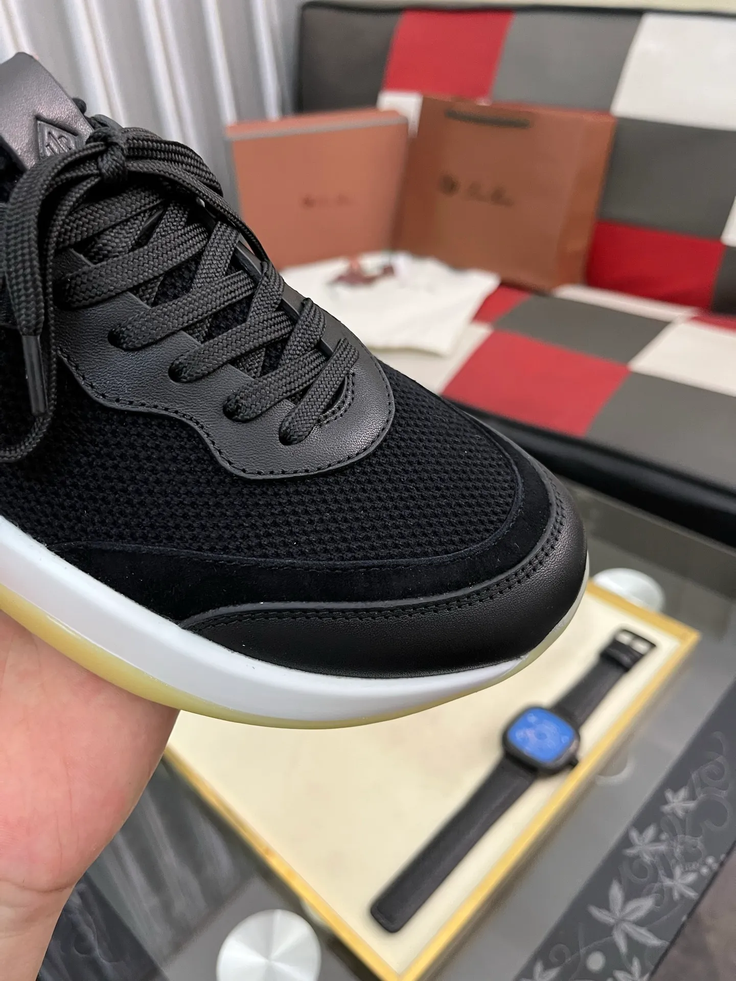 Men's men's shoes💰620⌚️⌚️Loro Piana - Loro Piana LP classic casual shoes, men's lace-up casual shoes and sneakers, high-quality lightweight and comfortable fabrics, suitable for outdoor leisure, the color is young and energetic, the upper is imported deerskin from Italy, it is great with sportswear or casual suits! Code number: 38-446️⃣Colors available